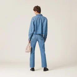 Sapphire Blue Denim Pants | Miu Miu