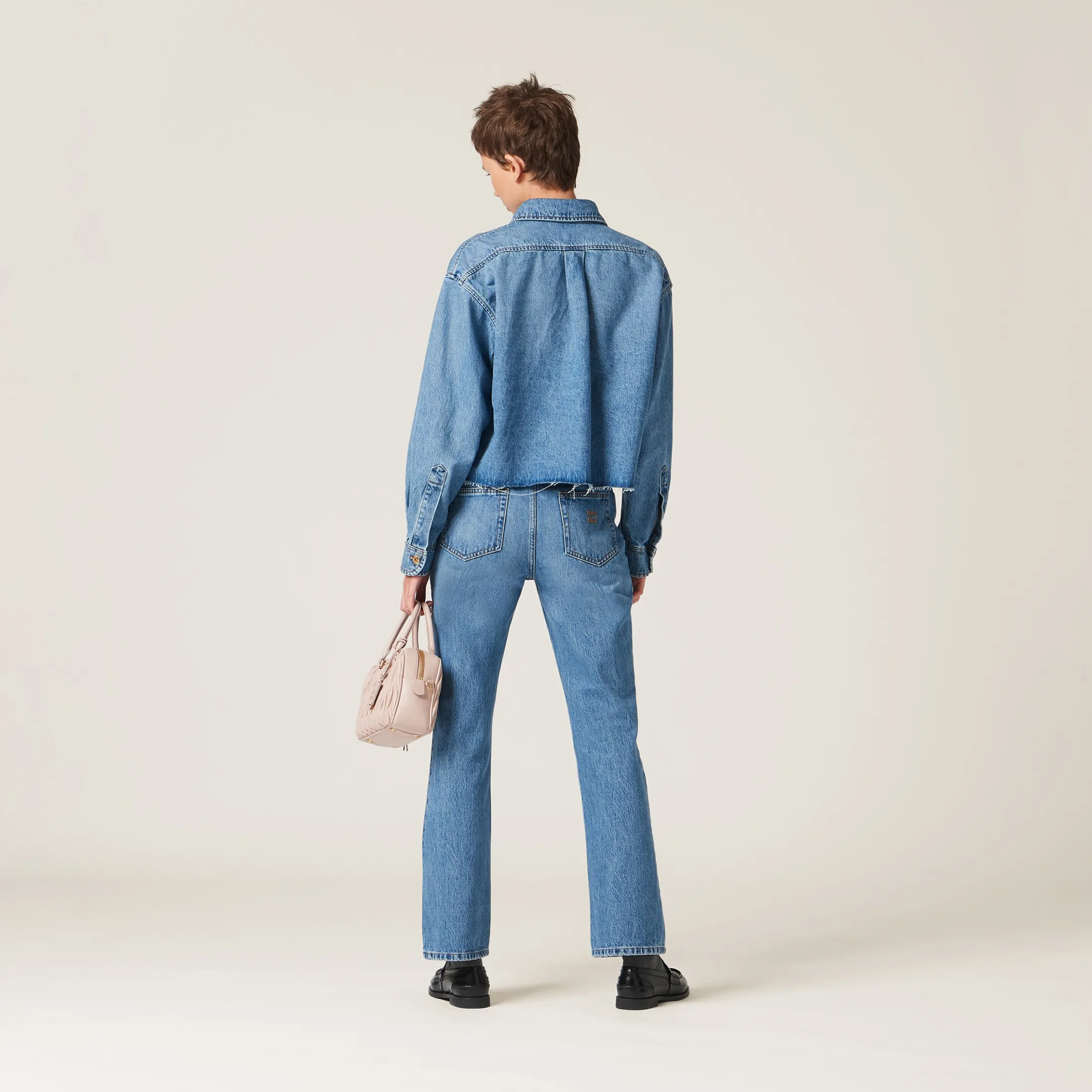 Sapphire Blue Denim Pants | Miu Miu