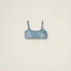 Sapphire Blue Denim Top | Miu Miu