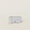 Silver Matelassé Nappa Leather Mini-bag | Miu Miu