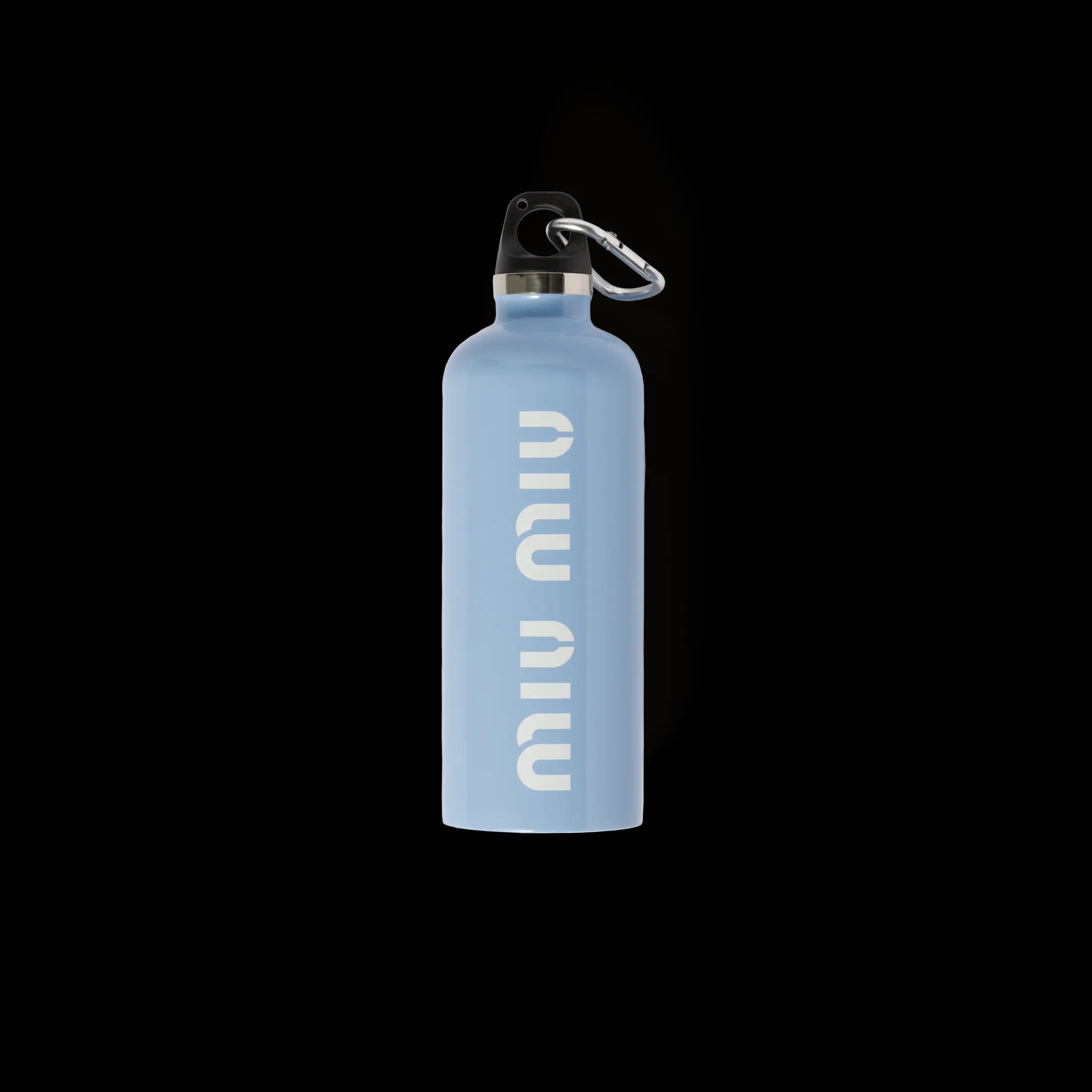 Sky Blue/white Stainless Steel Water Bottle, 500 Ml | Miu Miu