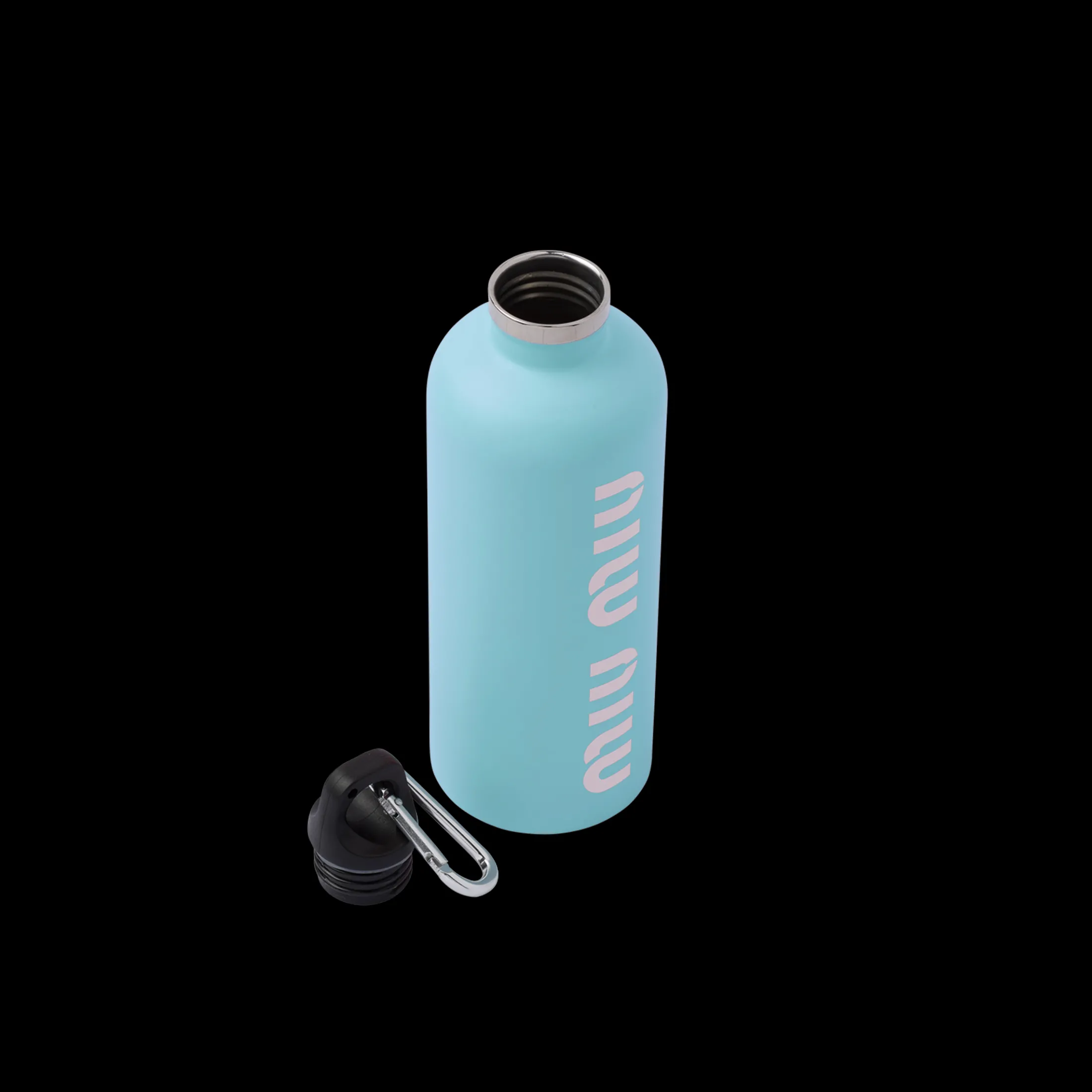 Sky Blue/white Stainless Steel Water Bottle, 500 Ml | Miu Miu