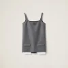 Slate Gray Grisaille Mini-dress | Miu Miu