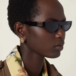 Slate Gray Lenses Miu Glimpse Sunglasses | Miu Miu