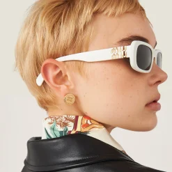 Slate Gray Lenses Miu Glimpse Sunglasses | Miu Miu