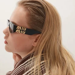 Slate Gray Lenses Miu Glimpse Sunglasses | Miu Miu