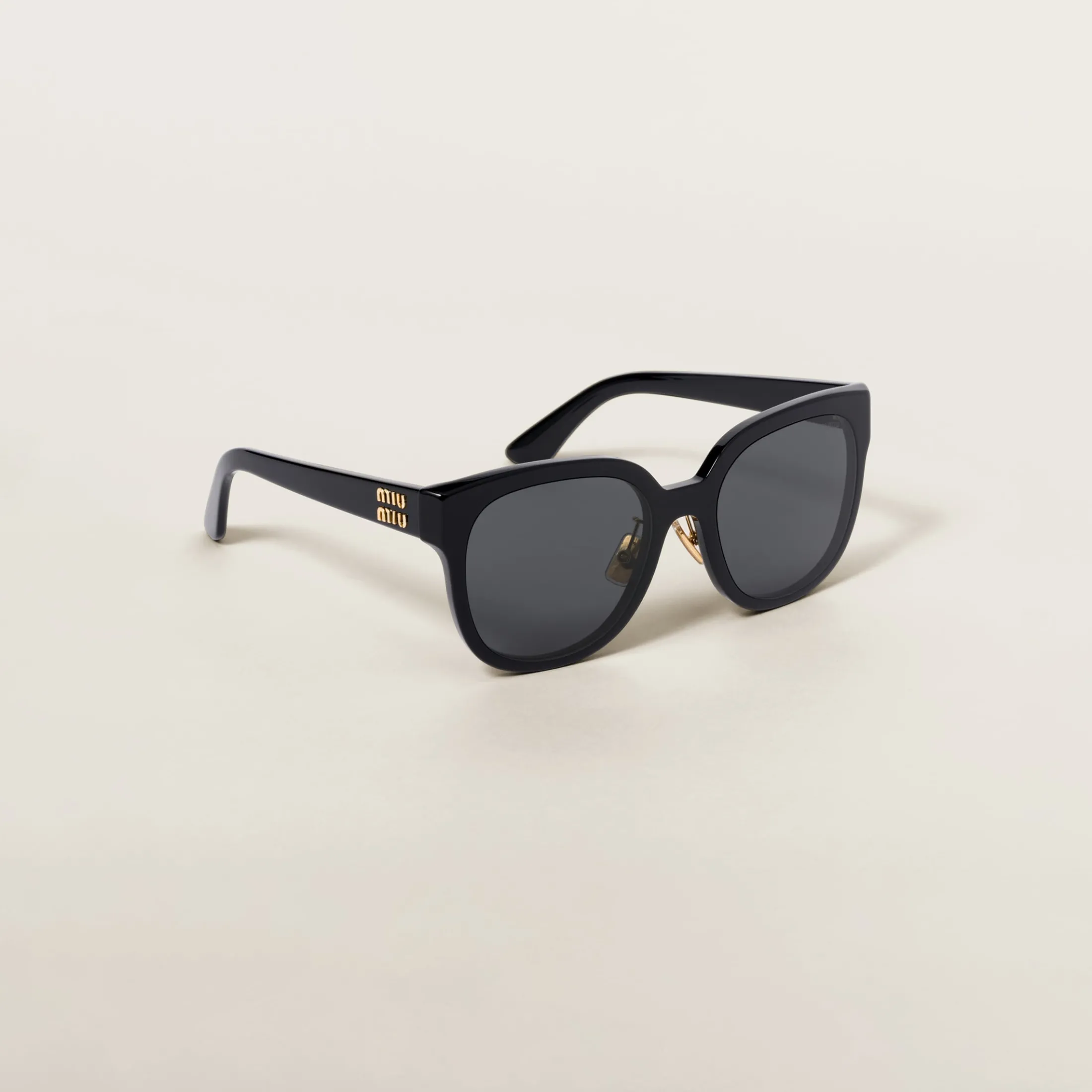 Slate Gray Lenses Miu Miu Logo Sunglasses | Miu Miu