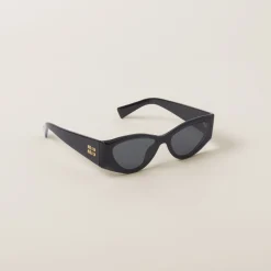 Slate Gray Lenses Miu Miu Logo Sunglasses | Miu Miu