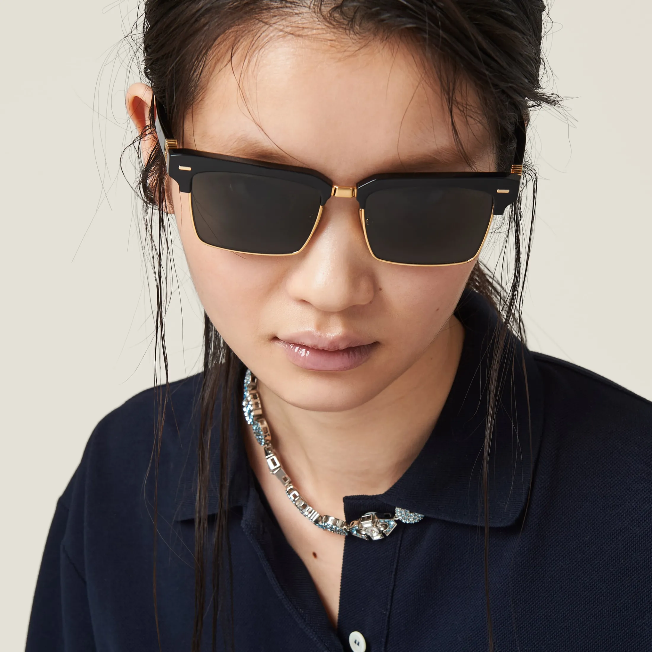 Slate Gray Lenses Miu Miu Runway Sunglasses | Miu Miu