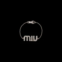 Steel/crystal Crystal Bracelet | Miu Miu