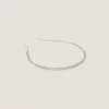 Steel/crystal Metal Headband With Crystals | Miu Miu
