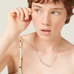 Steel/crystal Metal Necklace With Crystals | Miu Miu