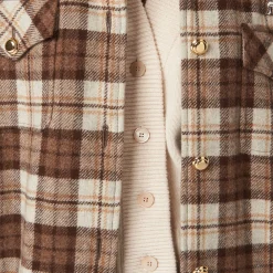Tan / Pink Cashmere And Silk Knit Cardigan | Miu Miu