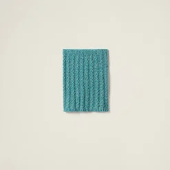 Turquoise Wool And Cashmere Skirt | Miu Miu
