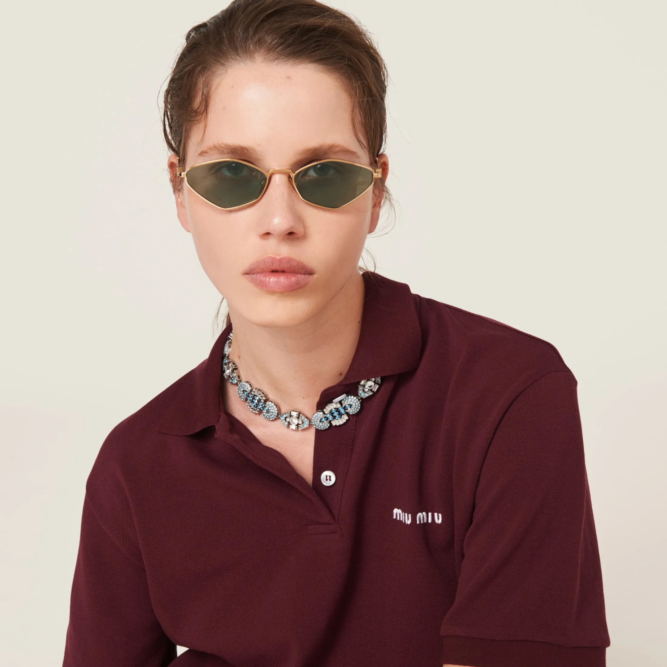 Water Green Lenses Miu Regard Sunglasses | Miu Miu