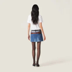 White Cotton Jersey T-shirt | Miu Miu