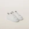 White Denim Sneakers | Miu Miu