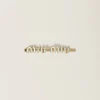 White Enameled Metal Hair Clip | Miu Miu
