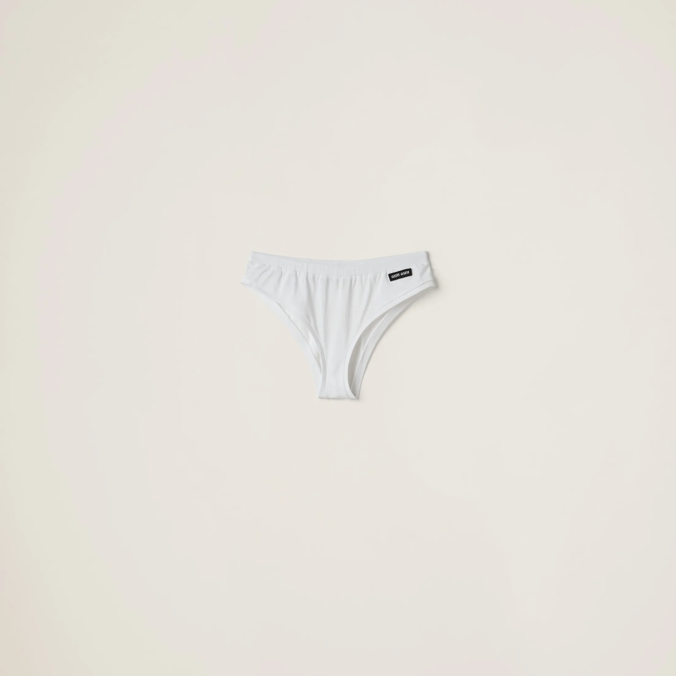 White Jersey Panties | Miu Miu