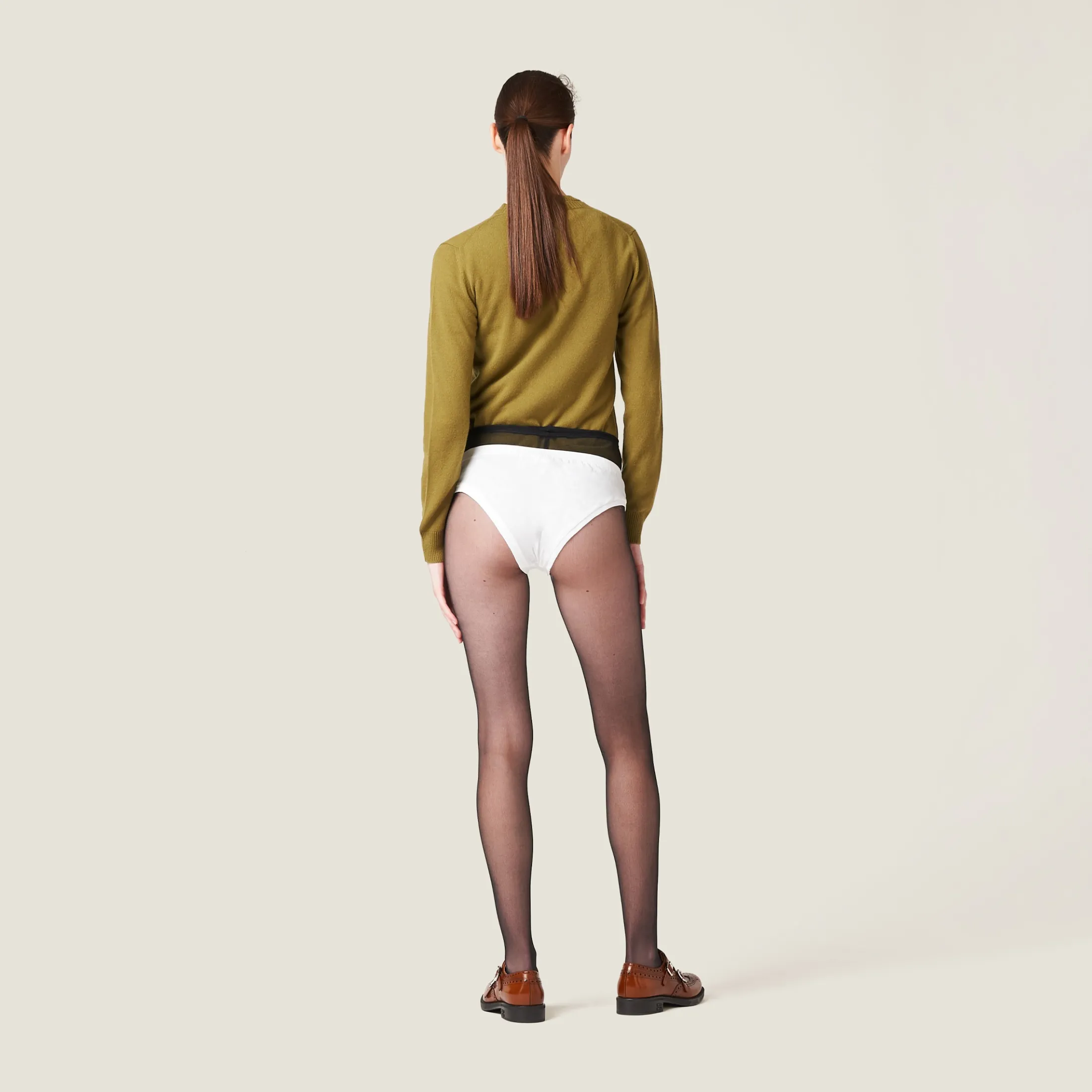 White Jersey Panties | Miu Miu