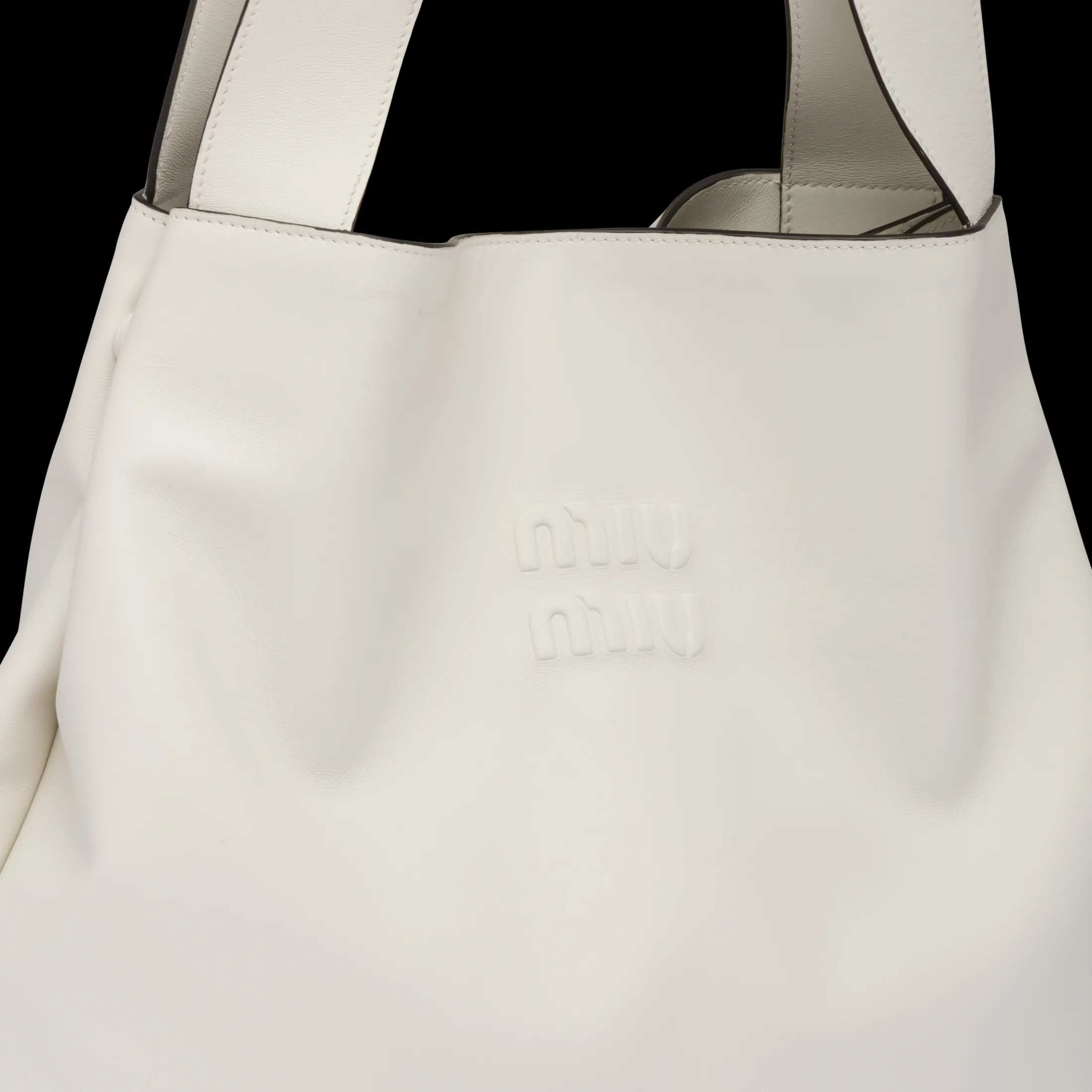 White Leather Hobo Bag | Miu Miu