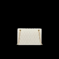 White Matelassé Nappa Leather Mini-bag | Miu Miu