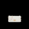 White Miu Crystal Cloqué Nappa Leather Bag | Miu Miu