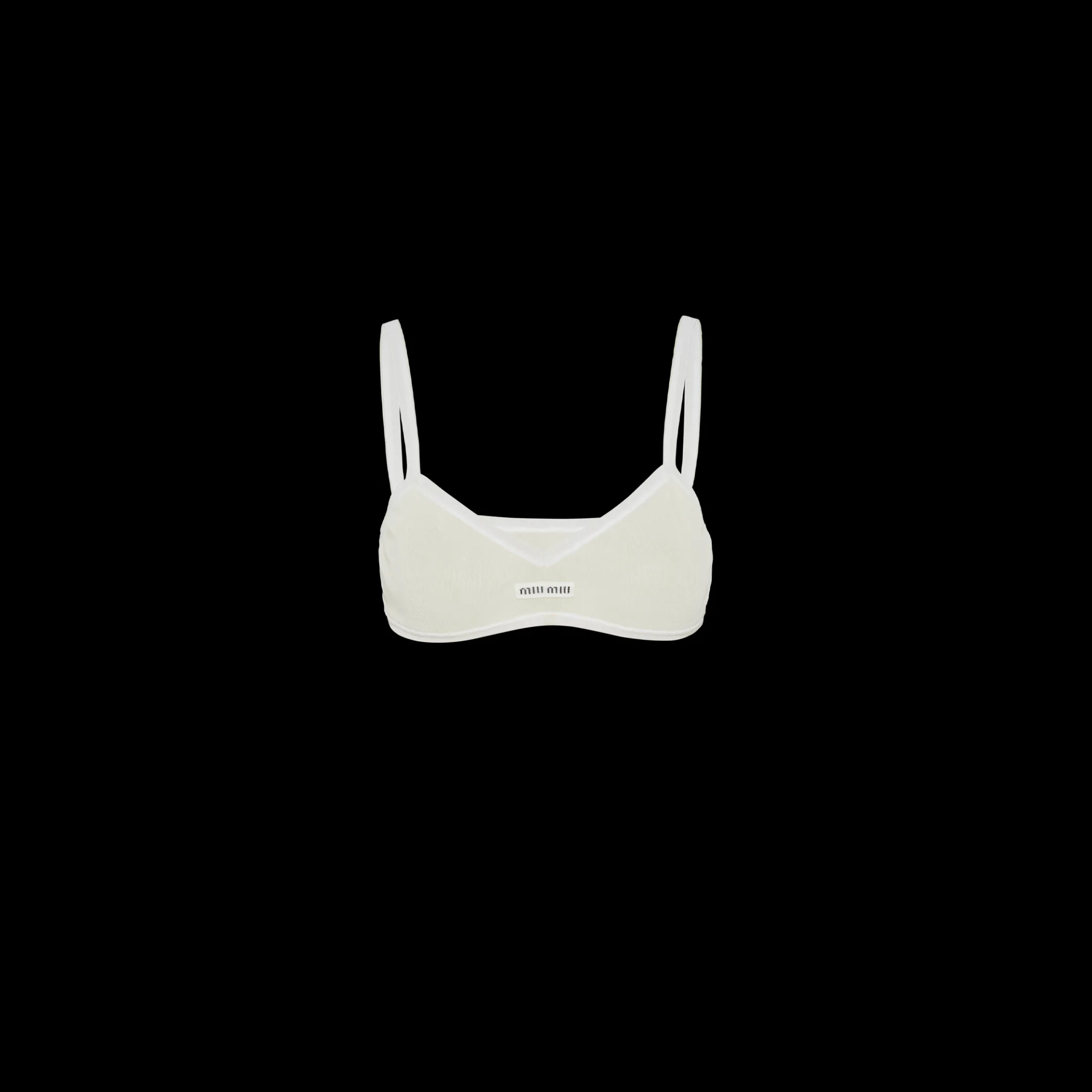 White Nylon Bra | Miu Miu