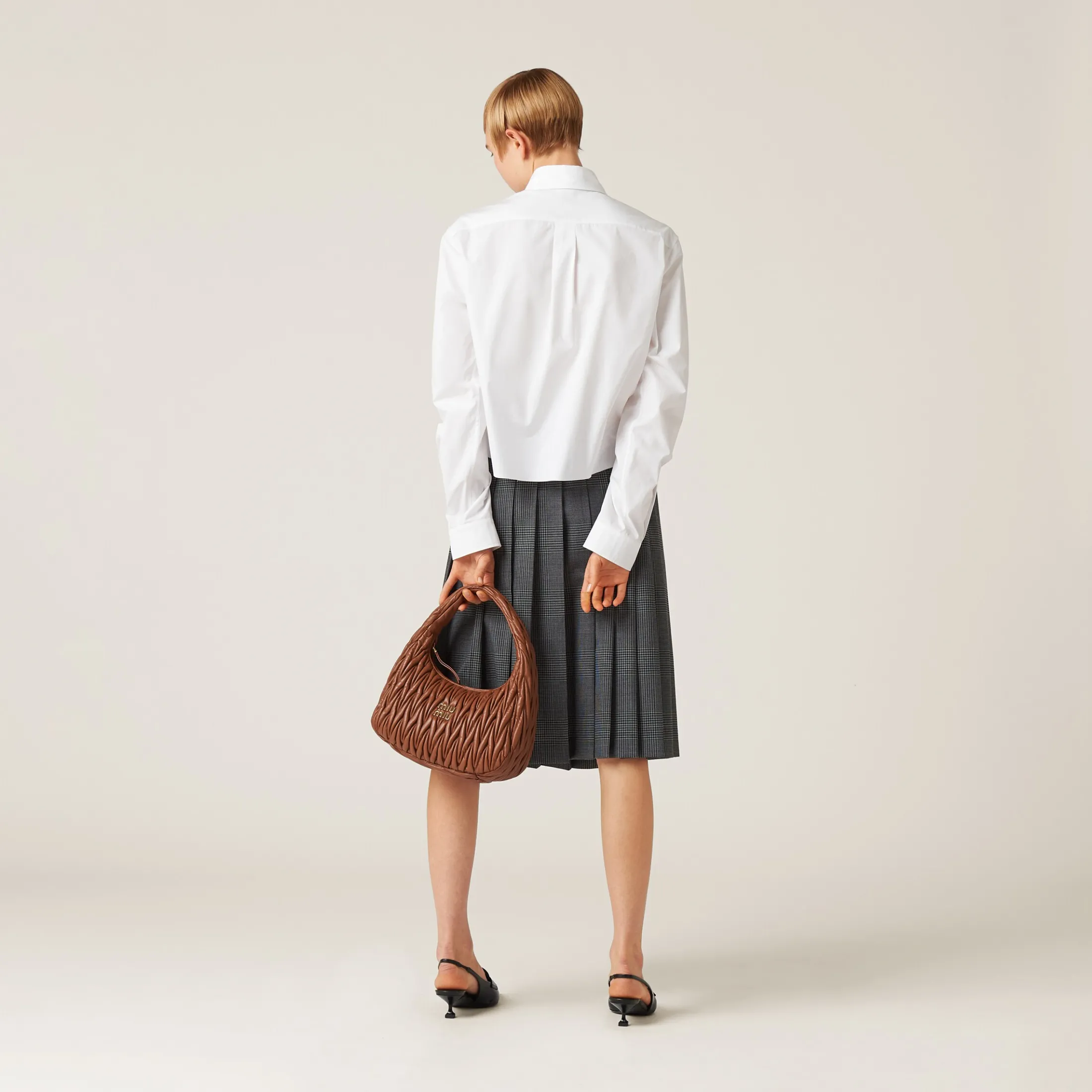 White Poplin Shirt | Miu Miu