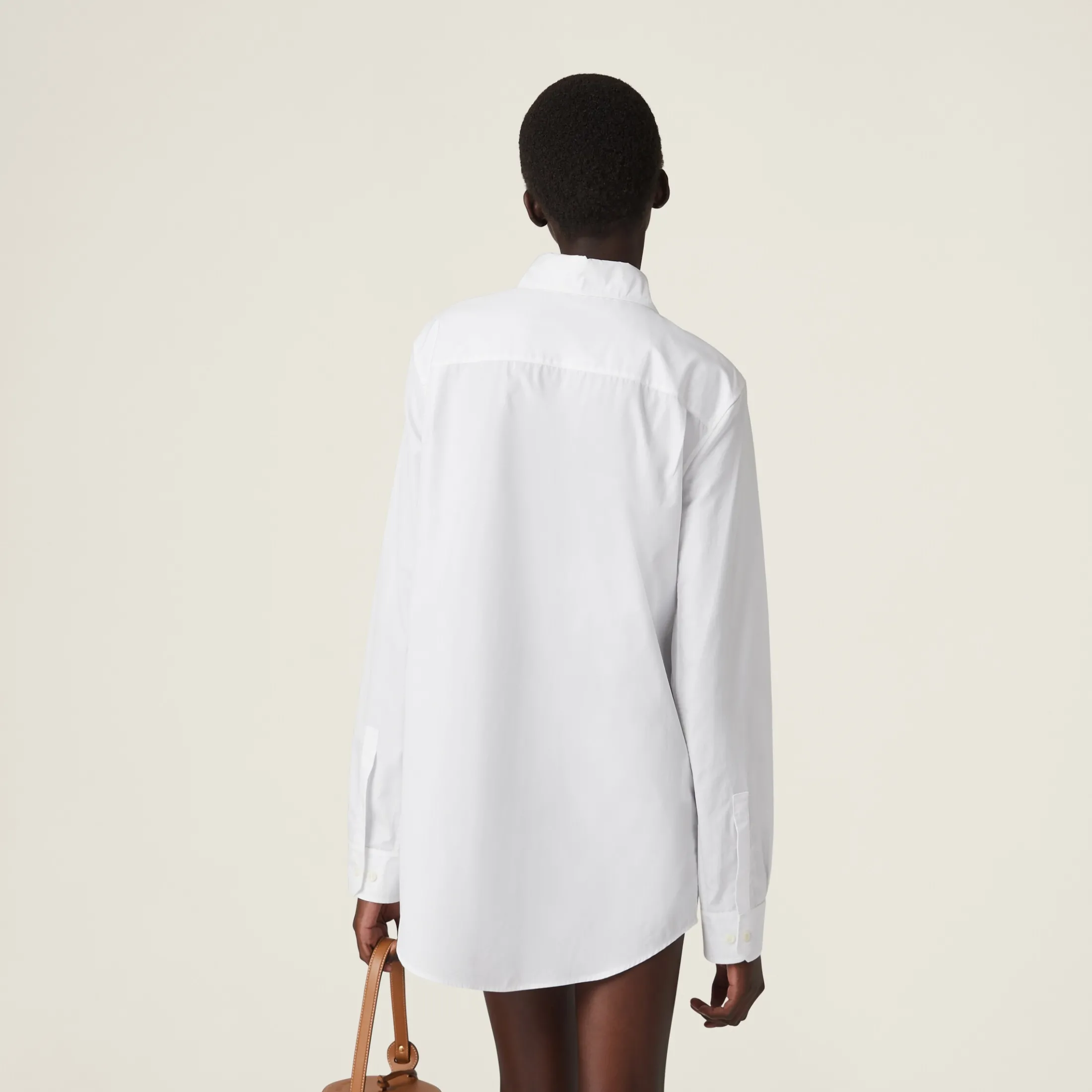 White Poplin Shirt | Miu Miu