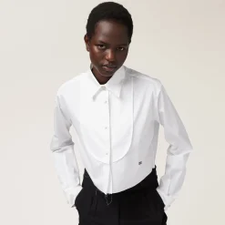 White Poplin Shirt | Miu Miu