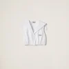 White Poplin Top | Miu Miu
