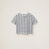White Print Cotton T-shirt | Miu Miu