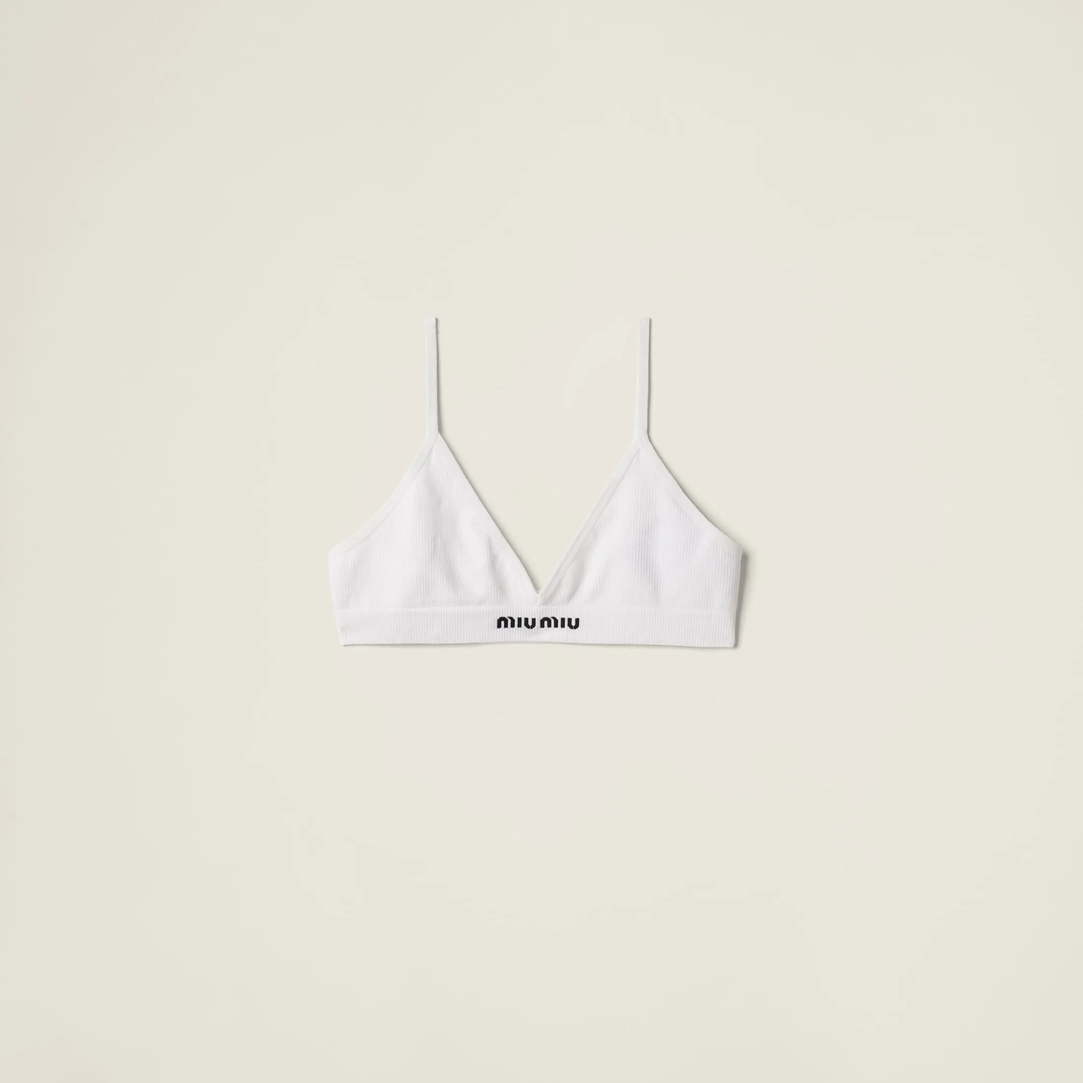 White Seamless Bra | Miu Miu