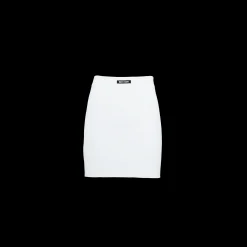 White Viscose Miniskirt | Miu Miu