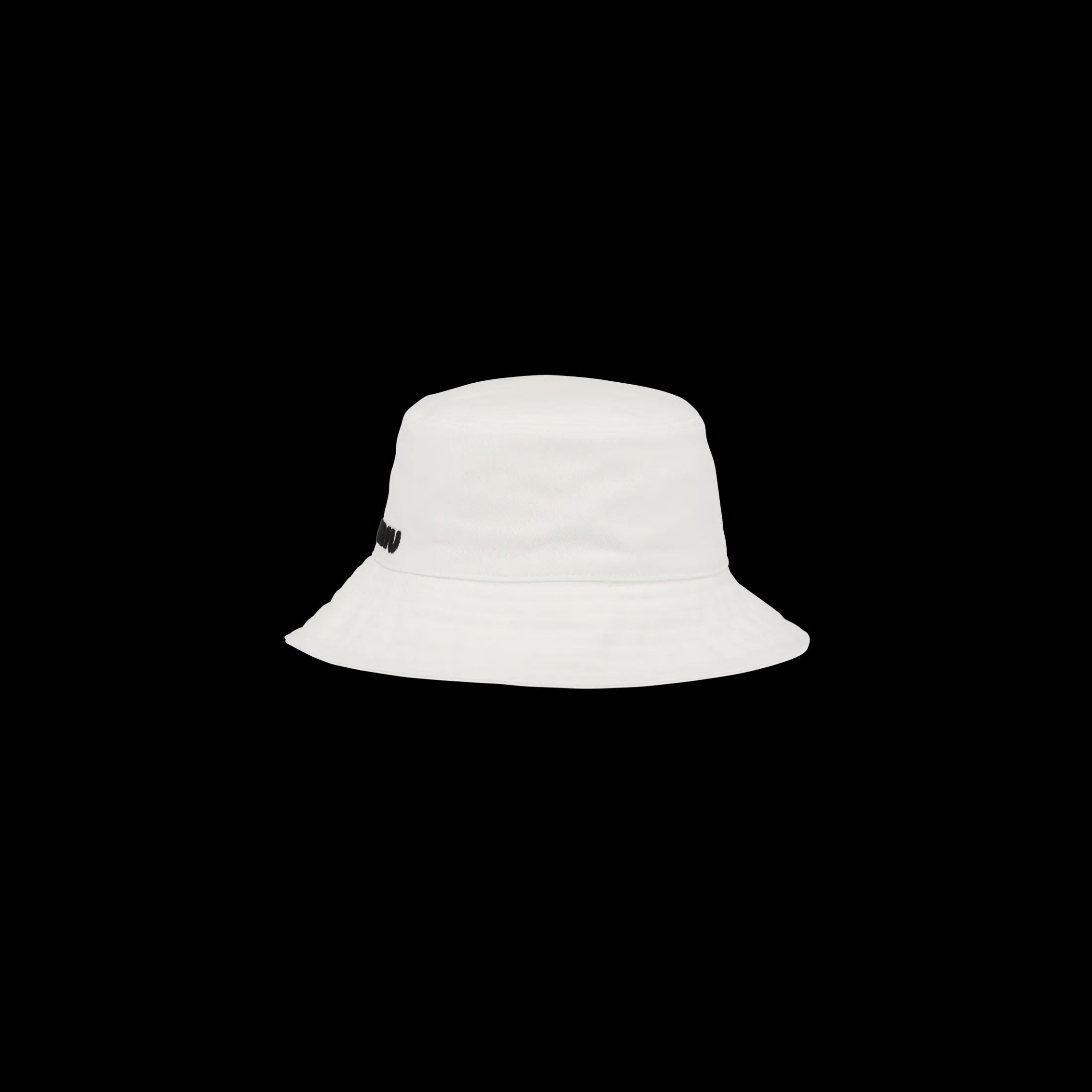 White/black Drill Bucket Hat | Miu Miu