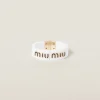 White/black Plexiglas And Metal Bracelet | Miu Miu