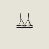 White/blue Cotton Bralette | Miu Miu