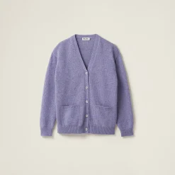 Wisteria Wool And Cashmere Cardigan | Miu Miu
