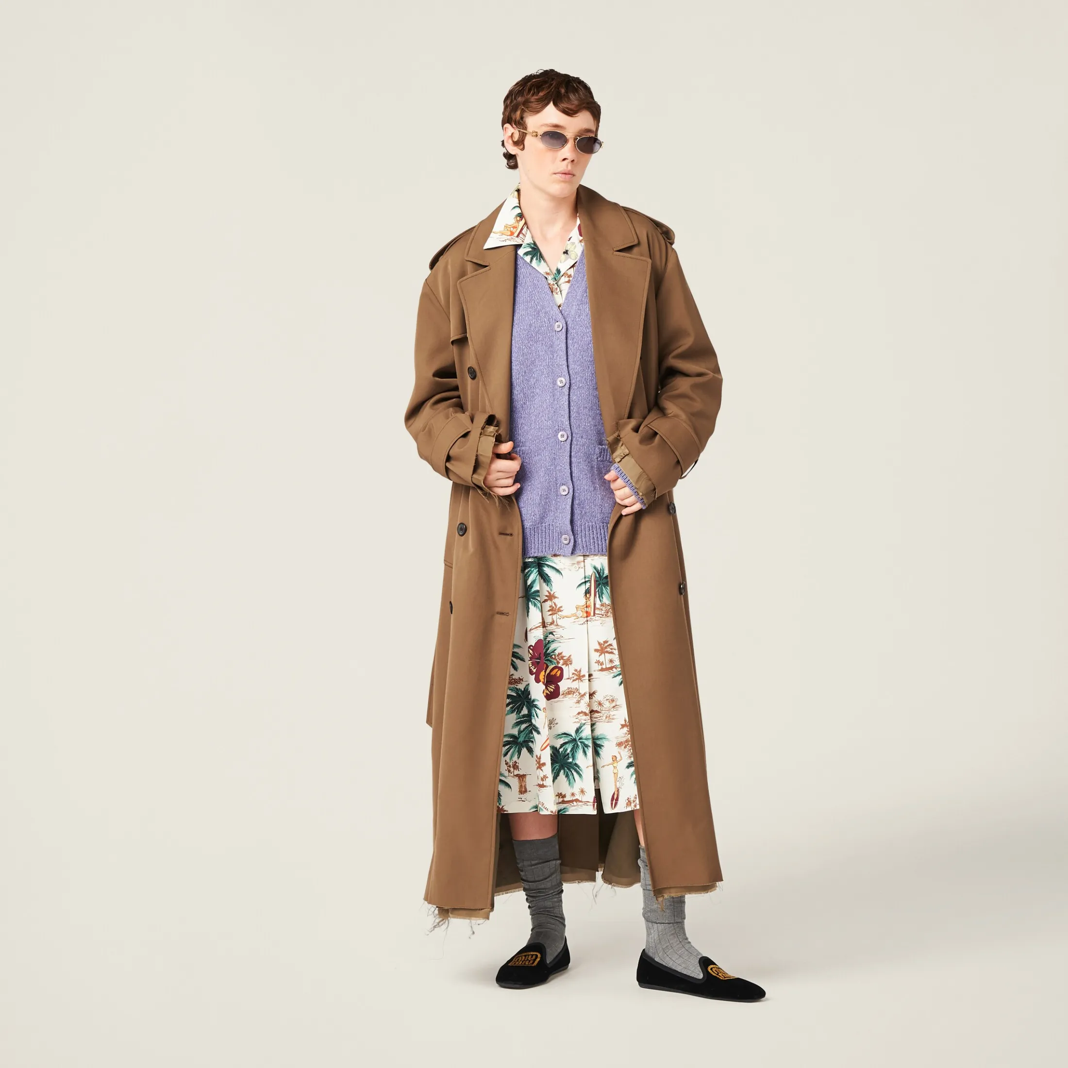 Wisteria Wool And Cashmere Cardigan | Miu Miu